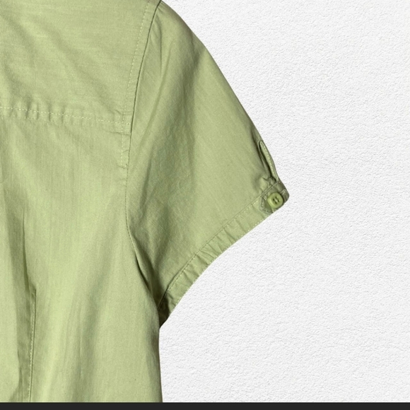 Vintage Talbots Petite Shirt Dainty Top Button-Up Women's Stretch Size M - Picture 4 of 4